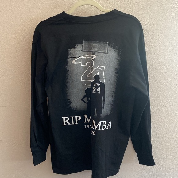 Kobe Bryant Mamba Forever Long Sleeve Black Tee Size M - Picture 8 of 10